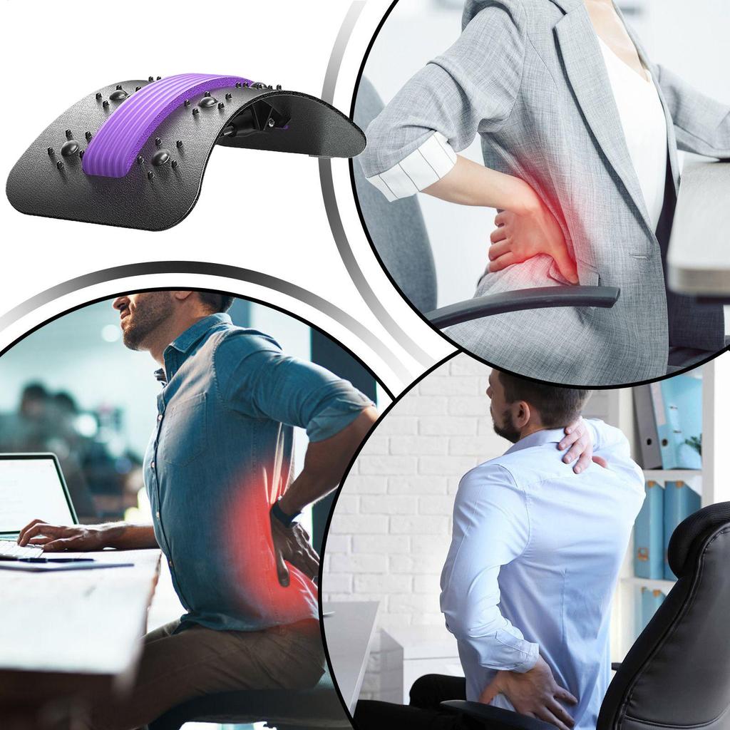 Back Arch Stretcher Lower Back Cracking Device Lumbar Massager Traction Device For Body Meditation Exercise Men Women Athletes