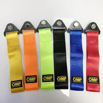 OMP Racing Universal Car Tow Strap - Front Bumper Decorative Trailer Belt