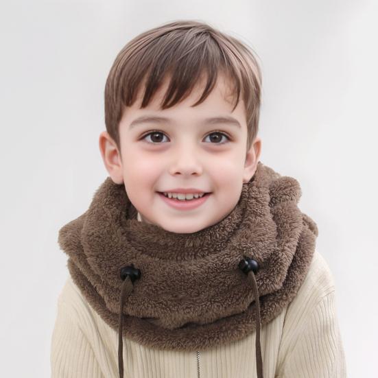 Children Hat with Adjustable Face Guard Full Coverage Ski Hat Cartoon Bear Ear Design Cold Weather Face Guard Scarf Hat