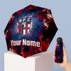 Bologna FC Manual Five Fold 8 Rib Umbrella Support Custom Text, Lightweight Travel Umbrella