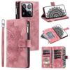 Style 006 For Xiaomi 15 Pro Wallet Case PU Leather Phone Cover Mandala Flower Pattern