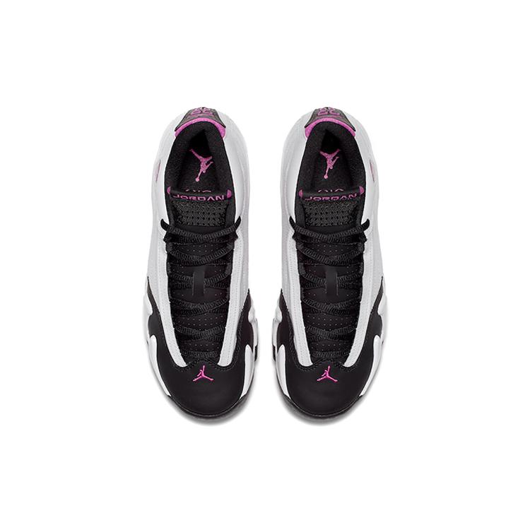 Jordan 14 Retro Fuchsia Flash Black Toe GS 654969-119