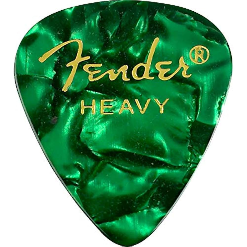 Fender Pick Green Moto, 351 Shape, Heavy (144)