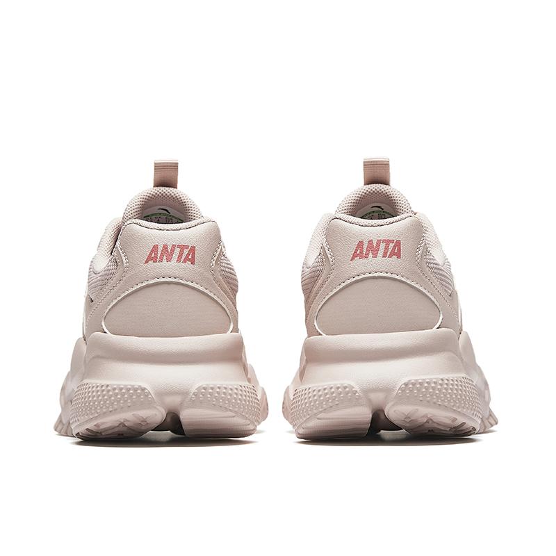 New Anta Life Collection Anti Slip Wear Resistant Low Top Casual Shoes Women's Lotus Gray 922418854-8
