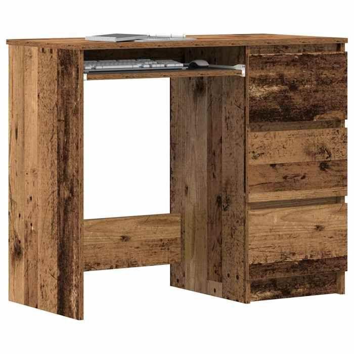 VidaXL Desk Old Wood 90x45x76 Cm Engineered Wood 861142
