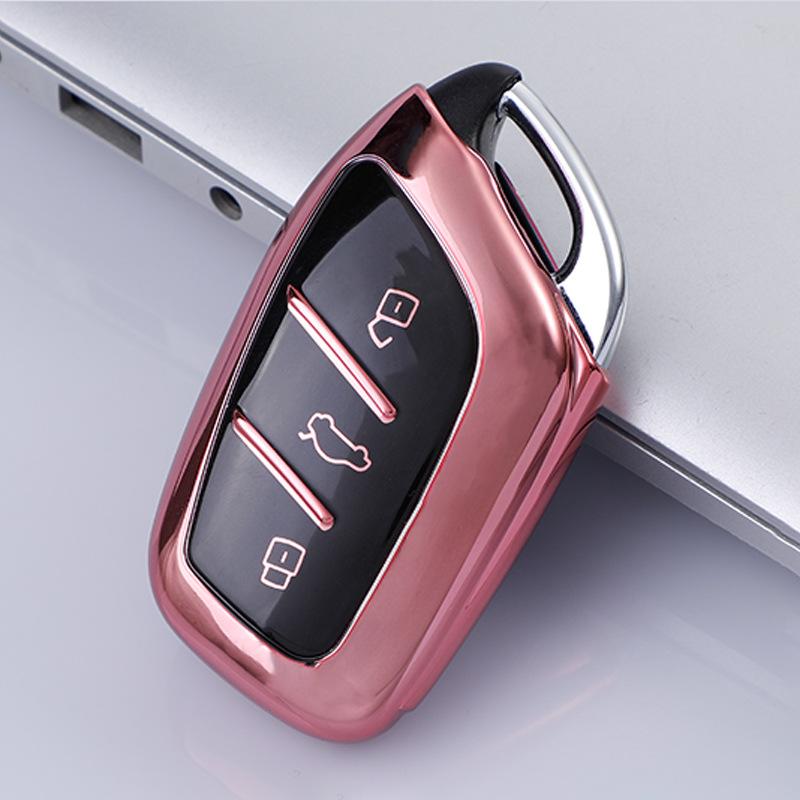 

New TPU Shell Fob Holder for Roewe RX5 I6 I5 RX3 RX8 ERX5 MG ZS EV MG6 EZS HS EHS 2019 2020 Car Remote Key Case Cover Accessories