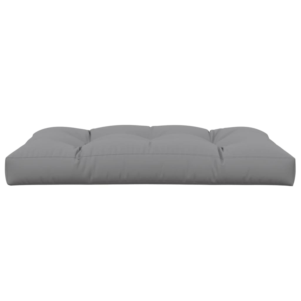 Pallet Cushion Gray 120x80x12 cm Fabric