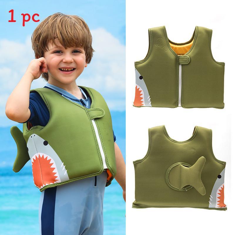 Childrens Cartoon Float Vest With Polyester Material For Swimming And Water Activities