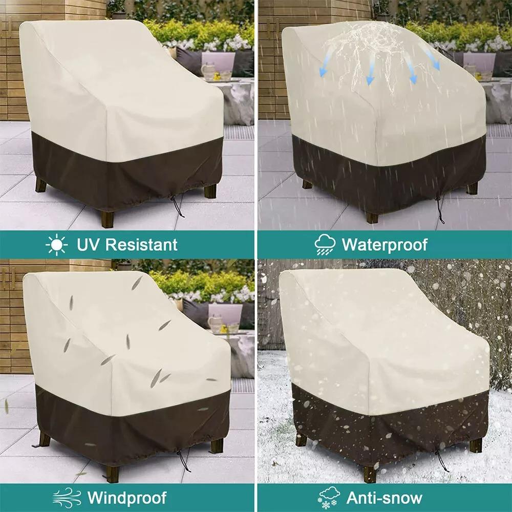 Waterproof Patio Chair Cover Outdoor Garden Furniture Recliner Chair Seat Cover