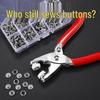 Hand-Press Five-Claw Snap Button Installation Tool: No-Sew, Multifunctional Invisible Male-Female Buckle for Handmade Clothing.