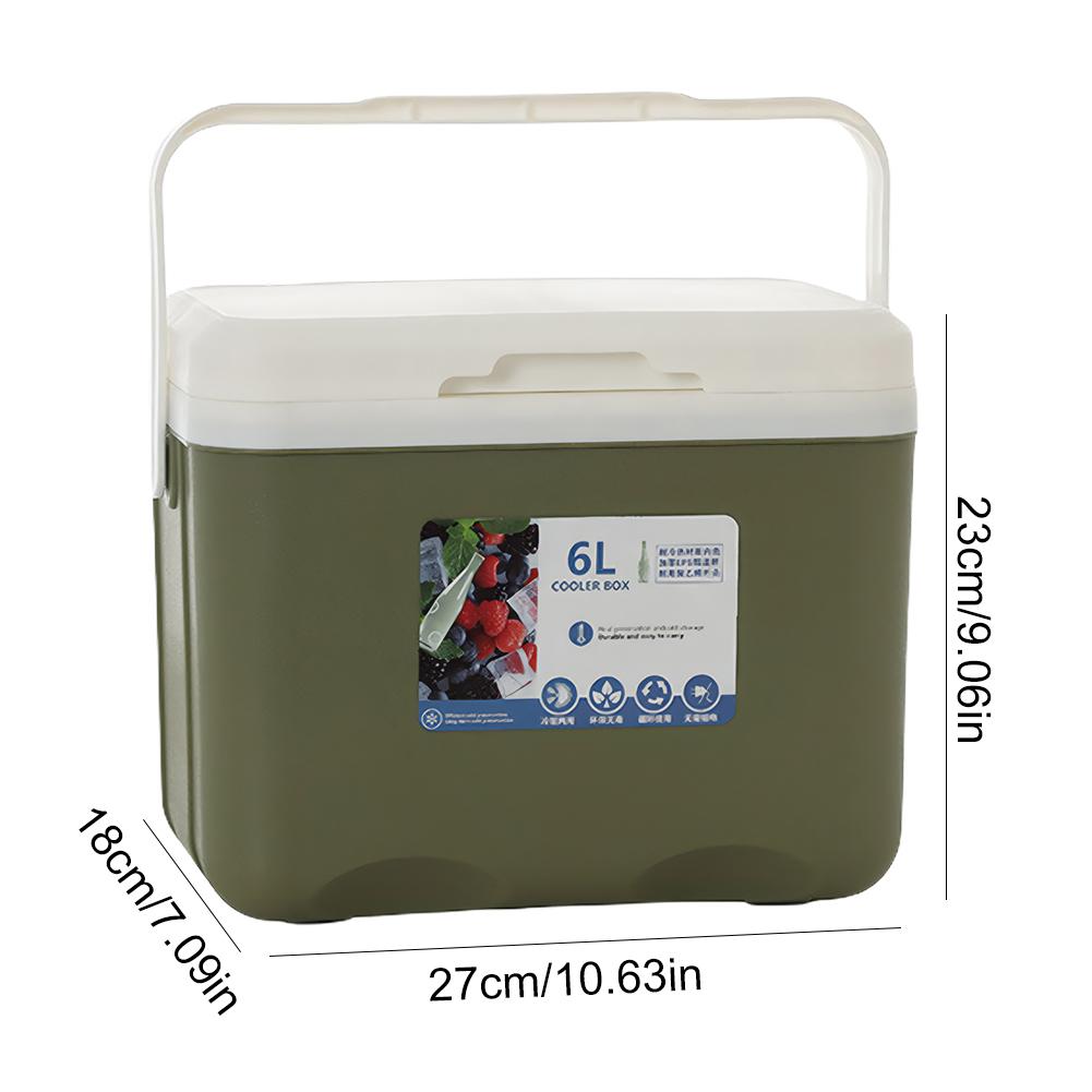 6L Camping Refrigerator Incubator Large Capacity Car Camping Insulation Box Heat Preservation Beer Juice Beverage Cooling Bucket