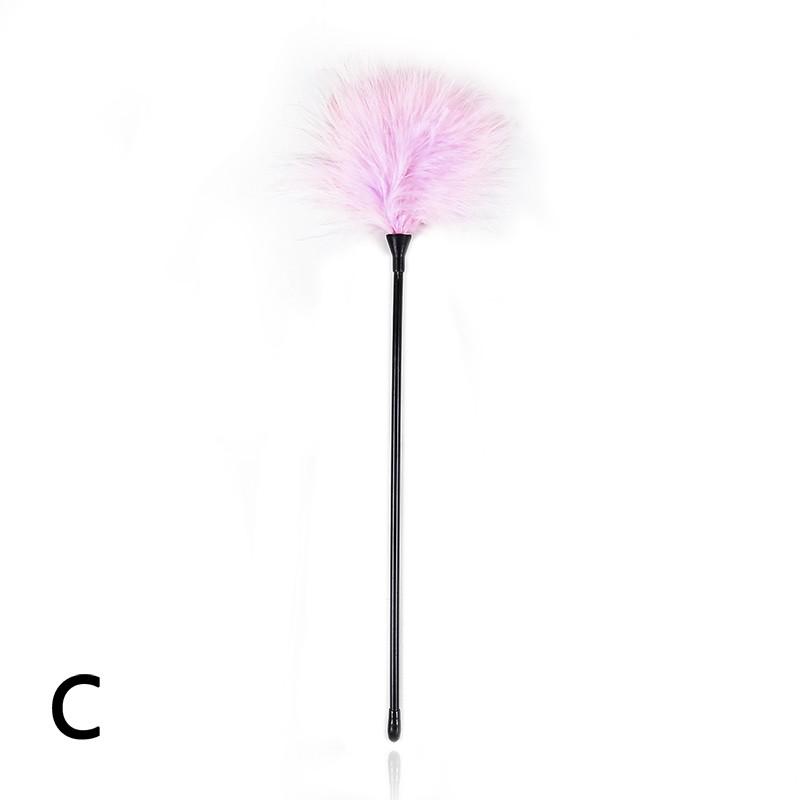 Multi Color Variety Sexy Feather Tickled Whip Flirting Teasing Stimulating Kinky Paddle Whips BDSM Fetish Mischief Adult Sex