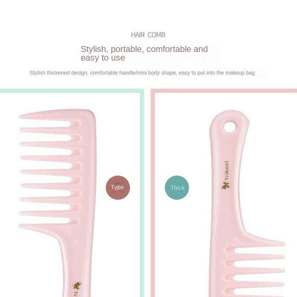 Hairdressing Pink Hair Brush Scalp Massage Fine Tooth Hair Combs Portable Wide Tooth Comb  Girls