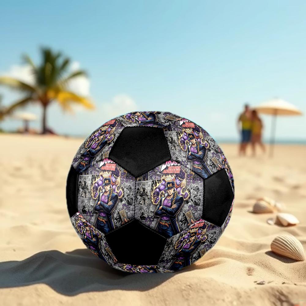 1pc JoJos Bizarre Adventure Football Soccer Ball Size 5 Indoor Soccer Ball Fashion Colorful Backyard Game -Great For Sports Fans Gift HE6