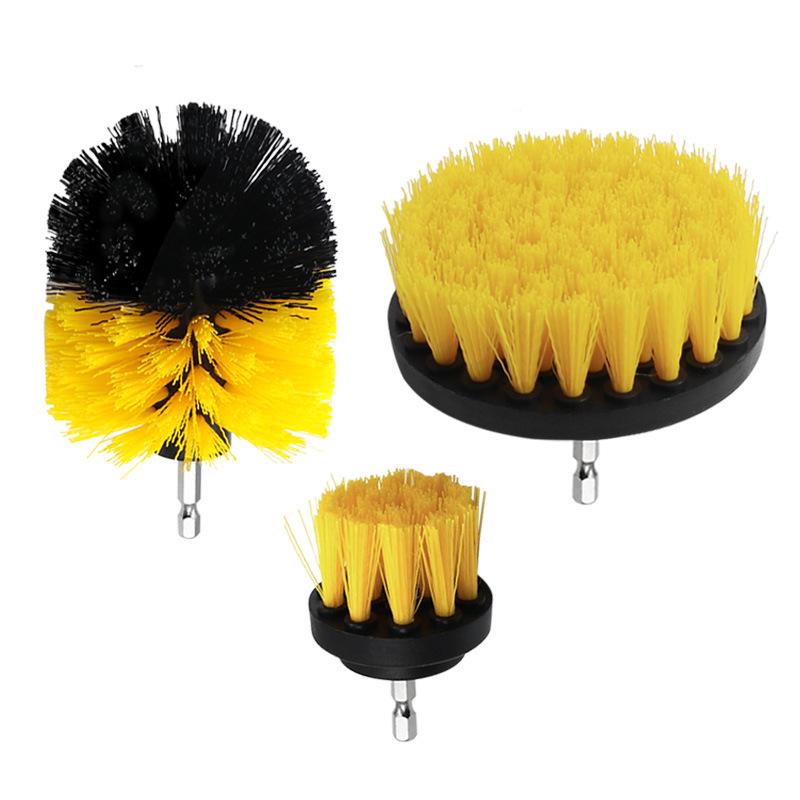 Electric Drill Cleaning & Polishing Brush Set: Floor Brush, Sanding Brush, Ball Head Brush Accessories