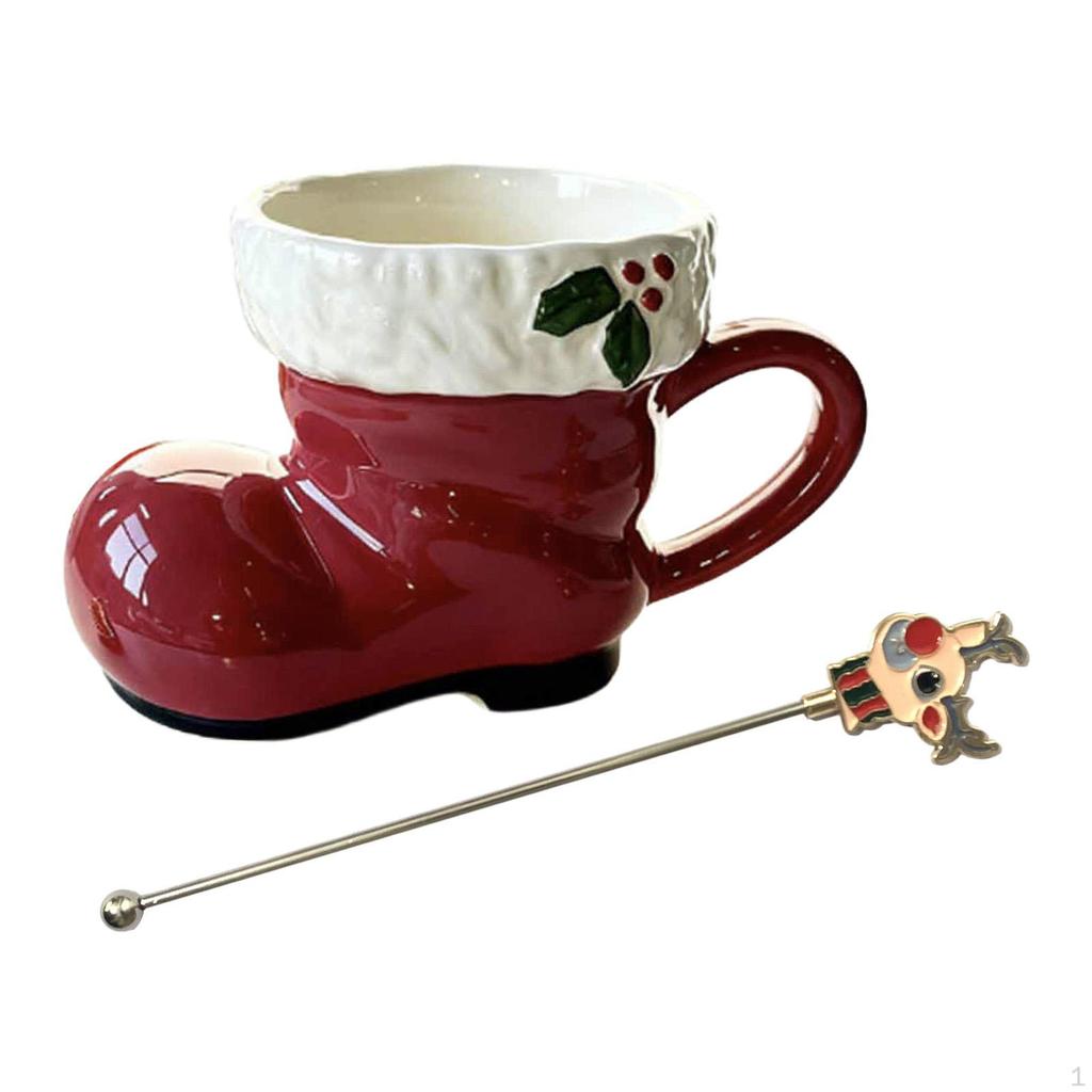Keramischer Weihnachtsstiefel für Kaffee, Milchtee oder Wasser, ideal für das Schlafzimmer.