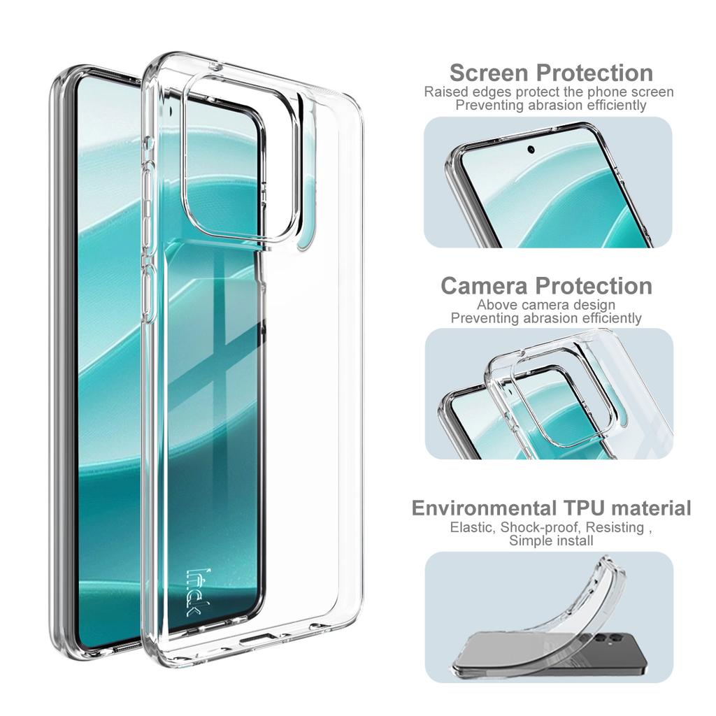 IMAK UX-10 Series For Motorola Moto G Stylus 5G (2025)/Edge 60 Stylus 5G Clear Phone Case Soft TPU Mobile Back Cover