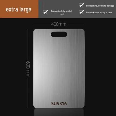 Wutuo 316 Stainless Steel Double-Sided Cutting Board