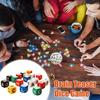 60Pcs/Set Dice Word Game Brain Exercise Scrambled Crossword Dice Game 1-5 Players Travel-Friendly Dice Board Game