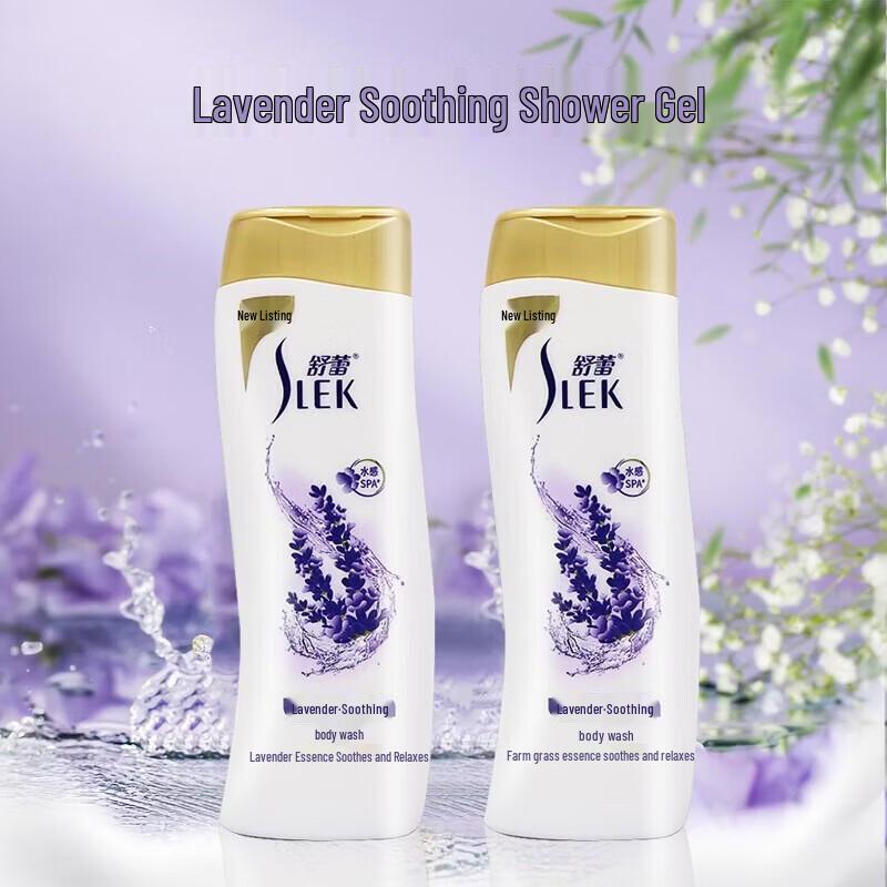 SLEK Moisturizing Lavender Soothing Shower Gel, 380ml x 10 Bottles