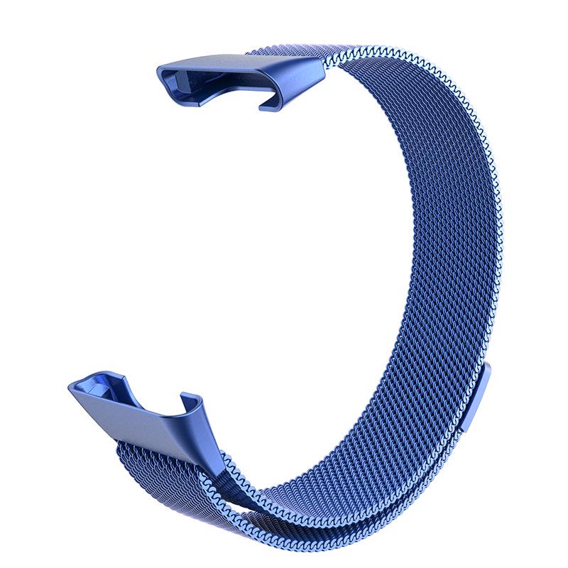 Compatible with Xiaomi Smart Band 7 Pro: Magnetic Three-Bead Buckle Milanese Stainless Steel Strap.