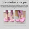 Stepper Maschine Heim Multi-Funktional Stationäres Training Fußpedal Fitnessgeräte Leise Indoor Balance Aufblasbares Polster
