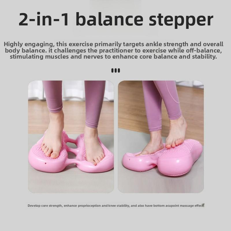 Stepper Maschine Heim Multi-Funktional Stationäres Training Fußpedal Fitnessgeräte Leise Indoor Balance Aufblasbares Polster