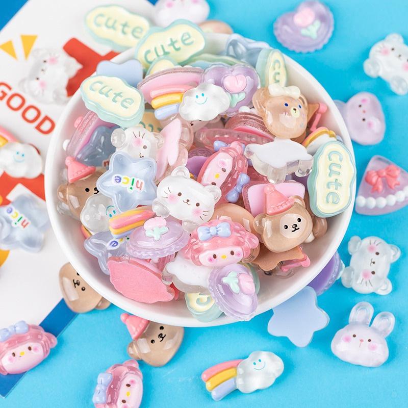 10ks Rainbow Bear Hole Přívěsky na boty Příslušenství Přezka na boty Roztomilá zvířátka Boty Květina Diy Boty Dekorace