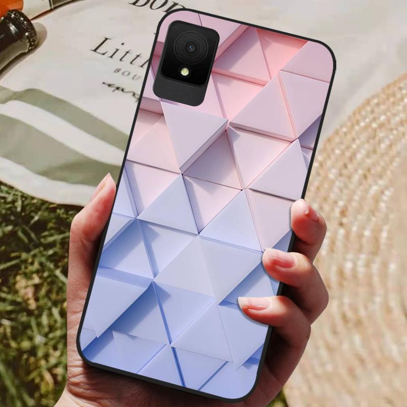 For TCL 502 Case Shockproof Soft Silicone TPU Bumper for TCL 502 Global Cover Cat Luxury  TCL502 Cute Cartoon Shell