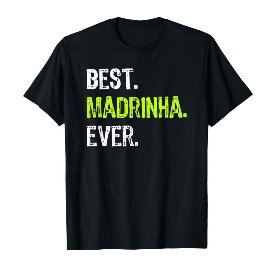 

Best Madrinha Ever Grandma Grandmother T-shirt For Men Women 100% Cotton T Shirts Short Sleeve Tops 0123-3 - Men s Summer Cot... 5XL різнокольоровий