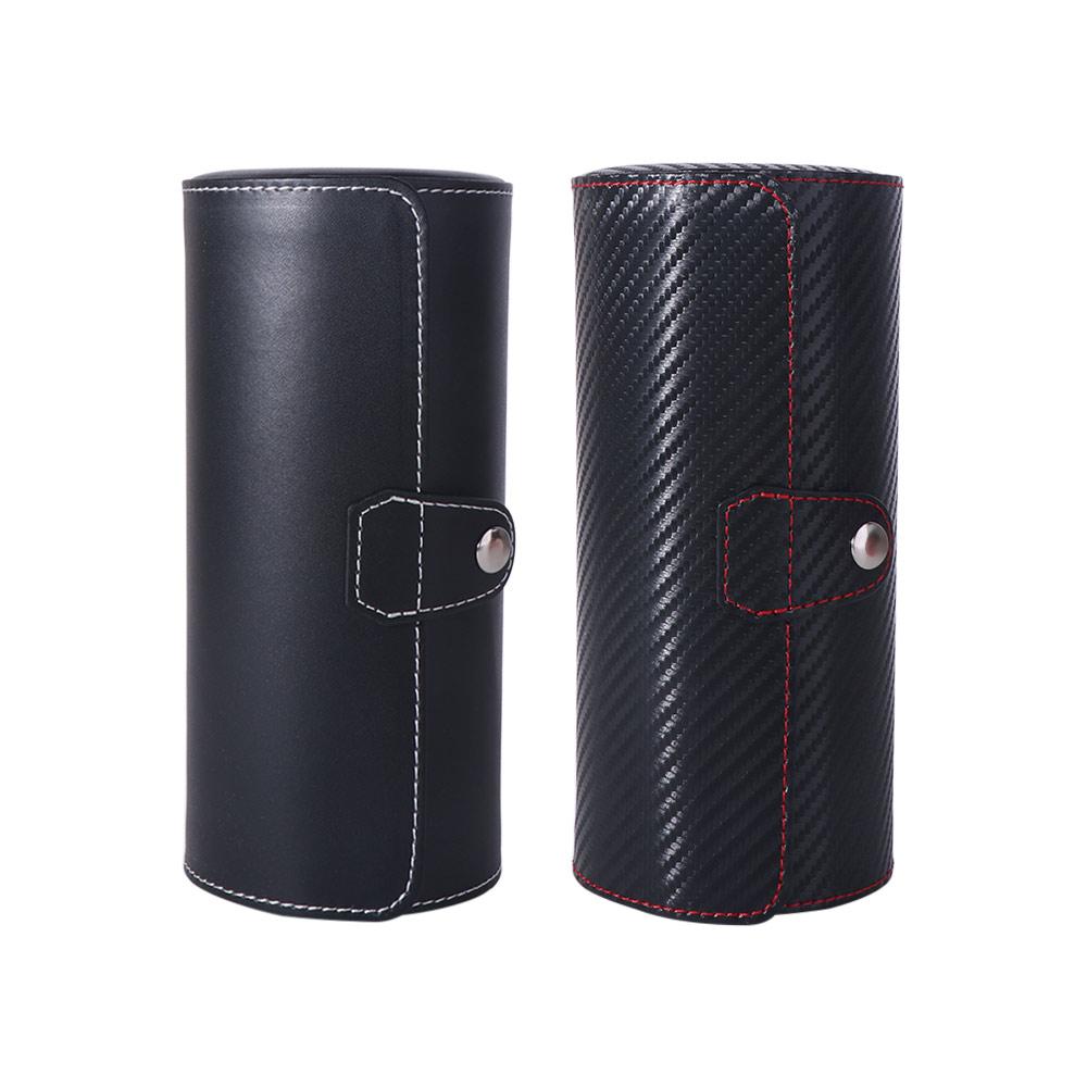 3 Slots Watch Storage Box Portable Watch Roll Travel Case Protection Watch Display Case  for Men