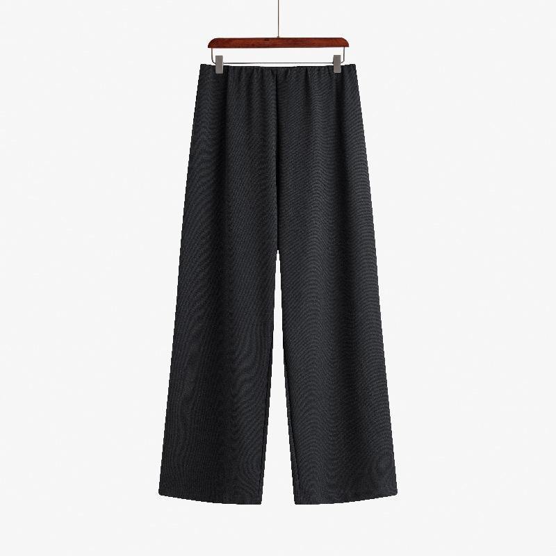 

Plus Size Women s Elastic Waist Straight-Leg Spring Trousers - Versatile Loose Fit Pants for Casual Wear XL (70-80 kg)