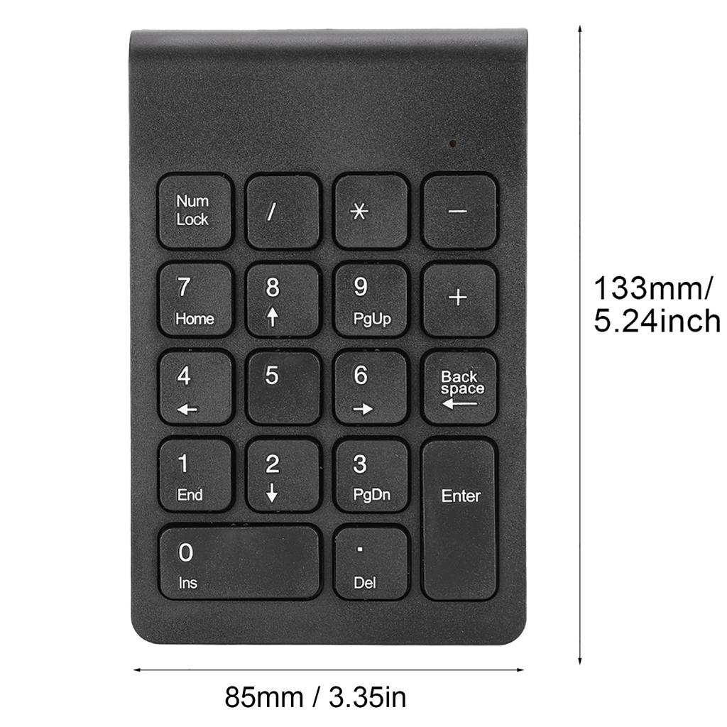Keyboard Wireless Numeric Keypad 2.4G USB Ergonomic Lightweight PC Computer Accessory
