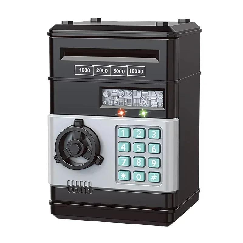 Non-Toxic Pretend Play Creative Bank Automatic Mini Safe Coins Cash Saving Password Counter Code Lock Piggy Bank Kids Money Banking Toys