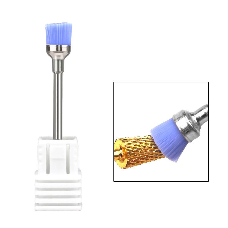 Nail Drill Bit Cleaning Brush Cleaner Electric Nail Files Milling Cutter Dust Remover Drill Accessories Nail Art Tool Polisher