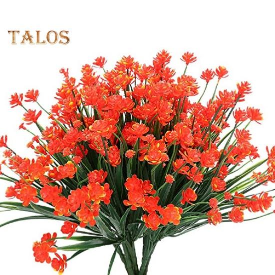 

5 шт. искусственные растения, не выцветающие, декоративные, легкий уход, модная весенняя трава, камелия, искусственные цветы, товары для дома оранжевый