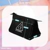 3CE Pouch Small Black Cosmetic Makeup Compact Travel Storage Nylon Lightweight Mini Bag Compatible