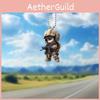 Acrylic Cartoon Soldier Car Decor Whimsical Design Fun Interior Decoration For Vehicle Enthusiasts