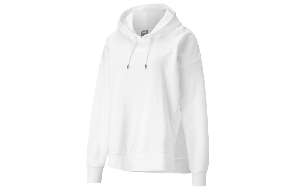 PUMA Sweatshirts Women s White Hooded Moderate Regular 847688-02 M