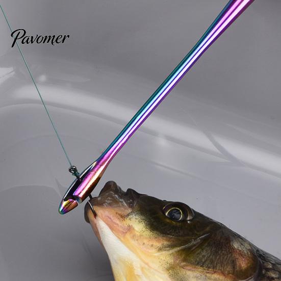 Fishing Gear Tool Stainless Steel Hook Remover Tool, 9 Inch Disgorger with Fish Detacher for Deep Throat Wooden Handle, Heavy-duty Quick Retractor