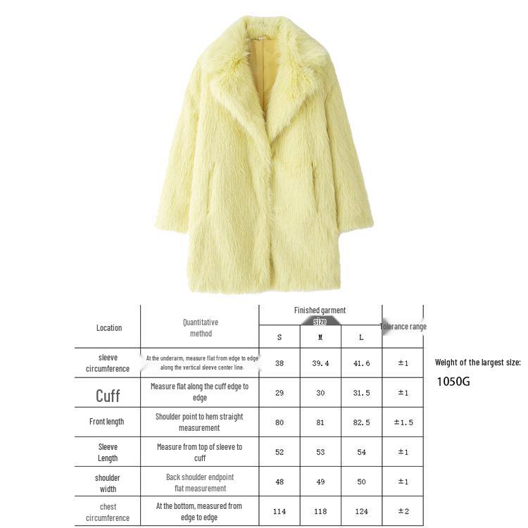 Women's Winter Lambswool Thick Cardigan Coat - New Fur Series