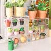 1Pc 1:12 Dollhouse Miniature Multi-Layer Rack Cupboard Storage Shelf Display Cabinet Showcase Kitchen Home Furniture Model Decor Toy