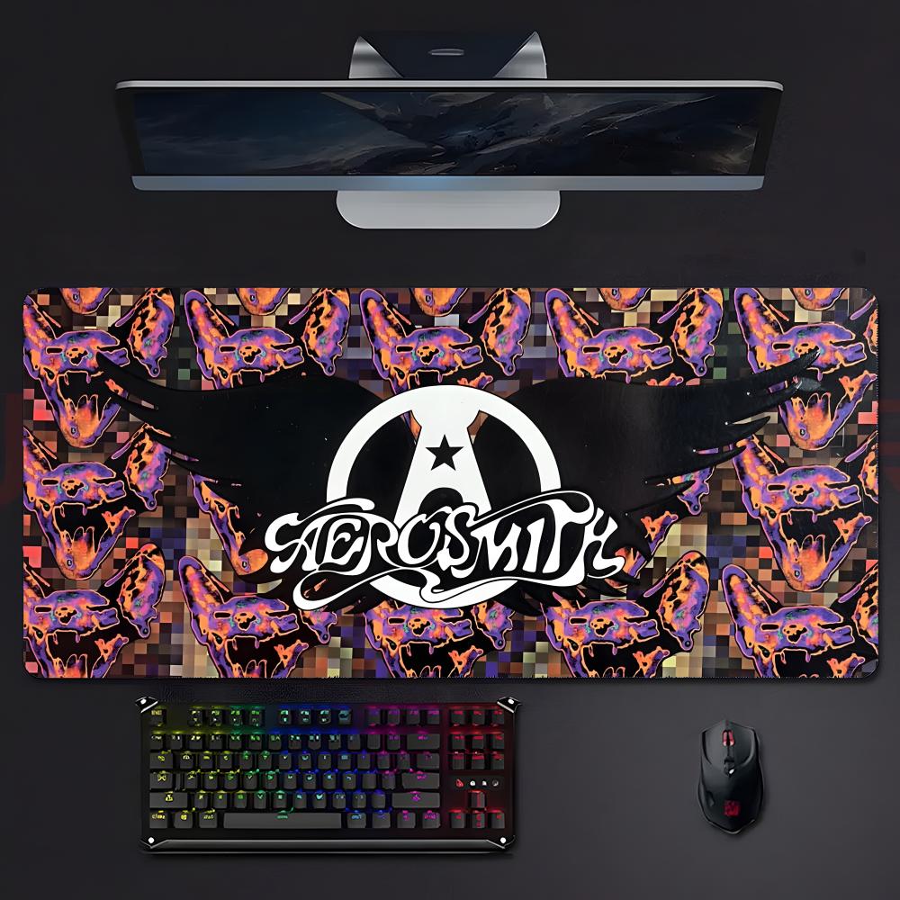 Classic Rock Band AAerosmith Mouse Pad Large Gaming Mousepad With Stitched Edges Thickened Desk Mat Pc