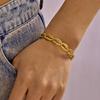 Summer Ocean Style Fish Shell Starfish Cuff Open Bangle for Women Gold Color Stainless Steel Bracelet Aesthetic Party Jewelry