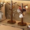 Tree Shape Compact Cup Rack Space Saving Bamboo Coffee Cup Holder Mug Hanging Display Rack  Hotel