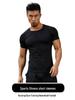 Men's Quick-Dry Athletic Two-Piece Set: Breathable, High-Elastic Short-Sleeve Top & Shorts