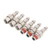 6PCS Air Hose Connectors Stainless Steel 14in?18 NPT Male Female Thread Quick Connect Fittings