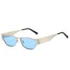  New Retro Y2K Candy Color Cat Eye Sunglasses Women Fashion Rivets Outdoor Sports Punk Men Trending Sun Glasses