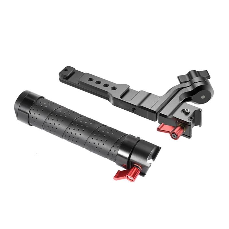 Portable Ergonomic Camera Handle 5 1/4inch Screw Holes 2 Cold Shoe Mounts For SC2/S3 Camera Professional Filming
