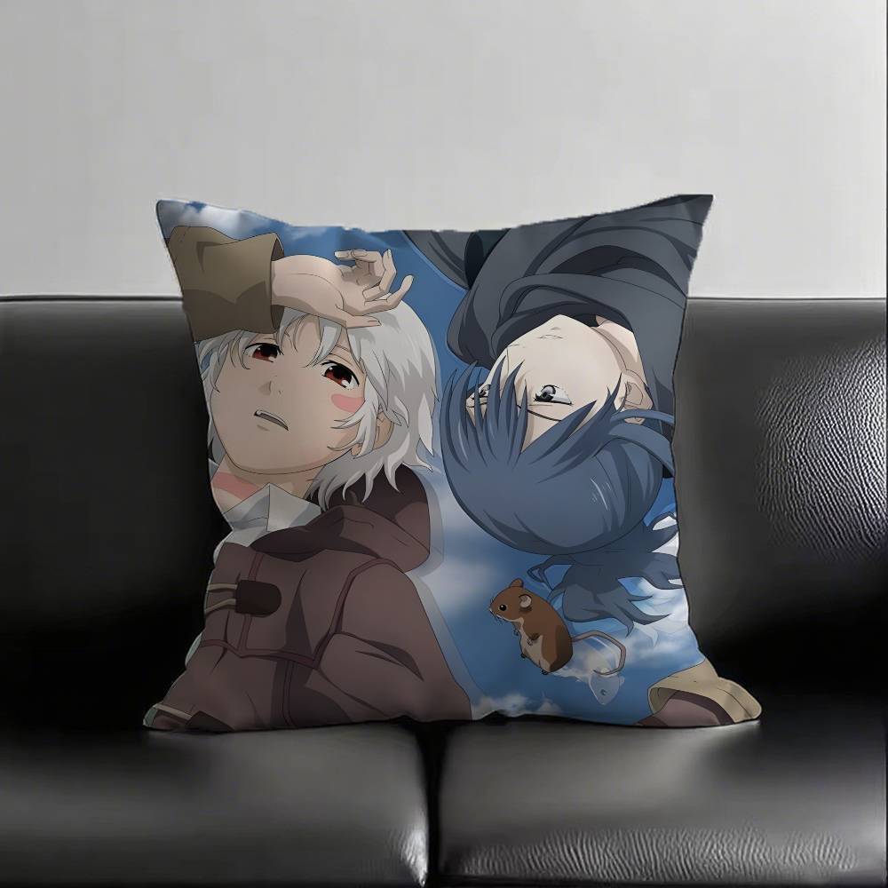 1pc Anime NO.6 Pillow Case Fashion Square Pillowcase Bedroom Sofa Room Ins Decoration Leisure